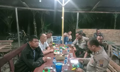 NOBAR Piala Dunia Bersama Kapolres Yang di Wakili Kapolsek Secanggang Dalam Rangka Menyambut Hari Bhayangkara Ke 80 Tahun 2026.