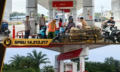 Pastikan Stok BBM Aman dan Distribusi Lancar, Polres Tanjungbalai Amankan SPBU