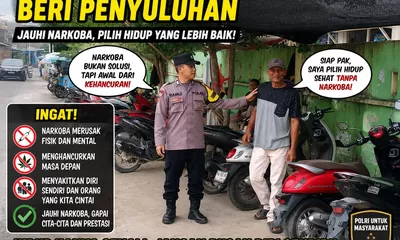 Bhabinkamtibmas Polsek Tanjung Balai Selatan Ajak Warga Jaga Keamanan Lingkungan dan Lawan Hoaks