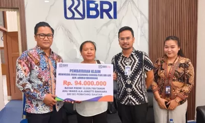 BRI Cabang Pematangsiantar Serahkan Santunan BRILife Rp153,52 Juta kepada Ahli Waris Nasabah*
