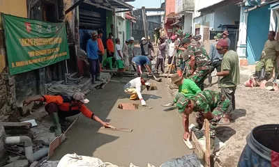 Dukung Aktivitas Ekonomi Warga,  Pengecoran Sasaran Perbaikan Saluran Air TMMD Sengkuyung Tahap III TA. 2026 Terus Dikebut