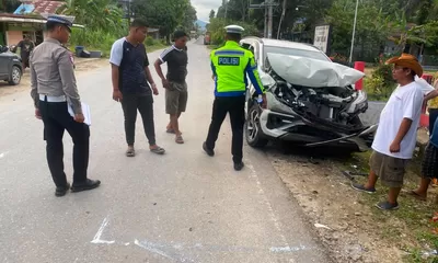 Kecelakaan Beruntun di Jalan Sibolga-Barus, 17 Orang Mengalami Luka-Luka