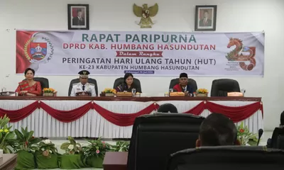 Rapat Paripurna HUT ke-23 Humbahas, Polres Siap Dukung Program Pembangunan Daerah
