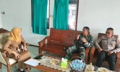 Anjangsana Koramil 21/Bulukerto Perkuat Sinergi TNI–Polri dan Pemerintah Kecamatan, Camat: "Kolaborasi Adalah Kunci Kemajuan Daerah"