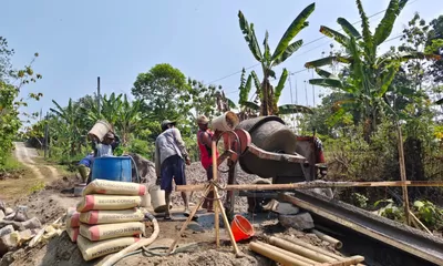 Jembatan Merah Putih Wujudkan Impian Warga Gumukrejo, Sasak Bambu Berganti Jembatan Beton Kokoh