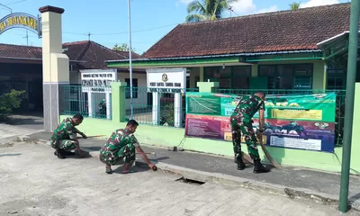 Koramil 11/Manyaran Wujudkan Markas yang Bersih, Rapi, dan Siap Layani Masyarakat