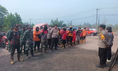 Siapkan Penanganan Karhutla, Polsek Sabangau Ikuti Apel Konsolidasi