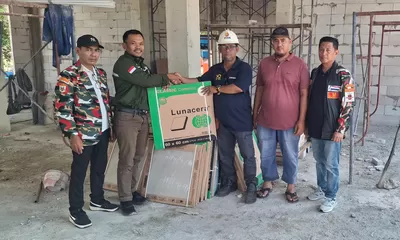 PT WAHANA PRIMA SEJATI GANDENG LASKAR MERAH PUTIH KONTRIBUSI PEMBANGUNAN MASJID