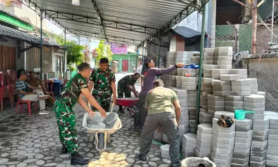 Hari Ini Sasaran TMMD Sengkuyung Tahap III TA 2026 Pavingisasi Jalan Sepanjang 97 Meter, Lebar 4,5 Meter Mulai di Garap