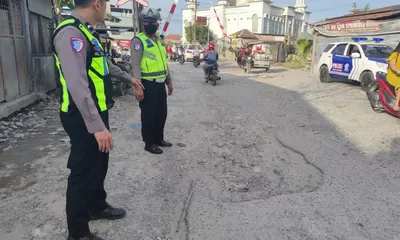Satlantas Polres Tanjung Balai Patroli Sore Cegah Kejahatan Jalanan dan Balap Liar
