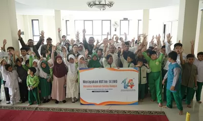 14 Tahun Mengabdi, IWO Berbagi Kebahagiaan di SD Muhammadiyah Bukit Duri