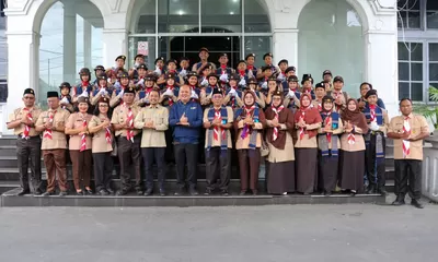 Aspemkesra Melepas Keberangkatan Kwarcab Pramuka Siantar Jamnas XII  Cibubur Tahun 2026.