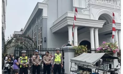 Polres Tanjung Balai Amankan Ibadah Minggu, Pastikan Situasi Aman dan Kondusif