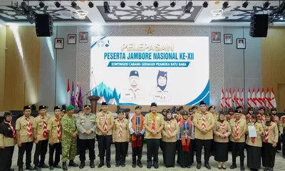 Kukuhkan Kwarcab Pramuka Batu Bara, Bupati Baharuddin Dorong Generasi Muda Berintegritas dan Berkarakter