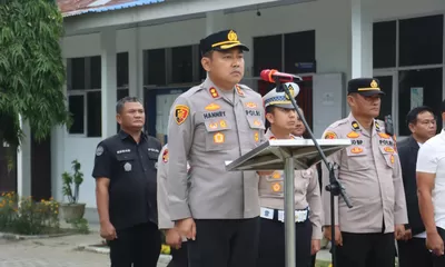 Kapolres Langkat Minta Pelajar Jauhi Bentuk Kenakalan yang Rusak Masa Depan