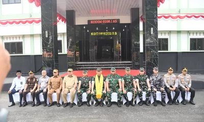 Kapolres Tanjung Balai Hadiri Kunjungan Kerja Pangdam I/BB di Makodim 0208/Asahan