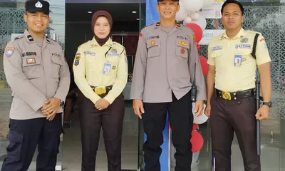 Cegah Kejahatan Perbankan, Sat Binmas Polres Tanjung Balai Sambangi Satpam Bank
