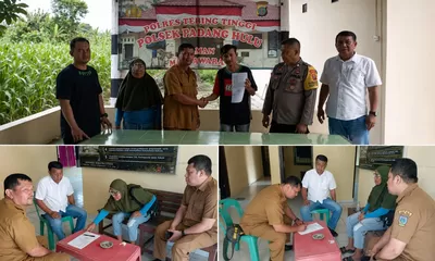 Polsek Padang Hulu Mediasi Perkara Pencurian Aset Pemko Tebing Tinggi 