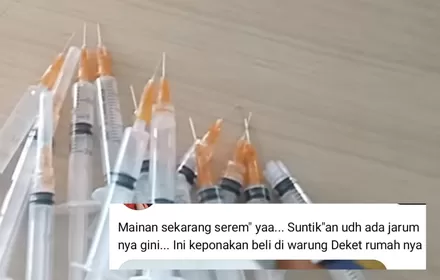 Viral Mainan Suntikan Berjarum Dijual Bebas ke Anak-anak, Dokter Ingatkan Risiko Luka dan Infeksi