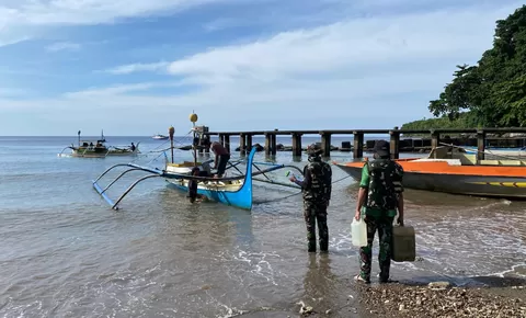 Warga Damau Bowone Hilang Saat Melaut, Satgas Pamputer Posad Kabaruan Kerahkan Tim Pencarian