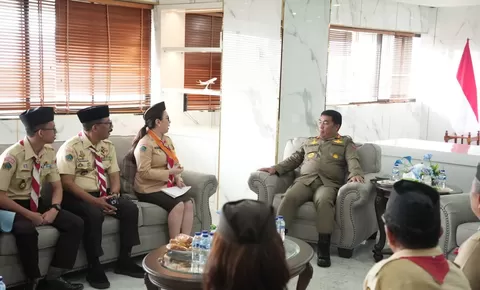 Perkuat Karakter Generasi Muda, Vanda Sarundajang Temui Gubernur Yulius Bahas Program Pramuka Sulut