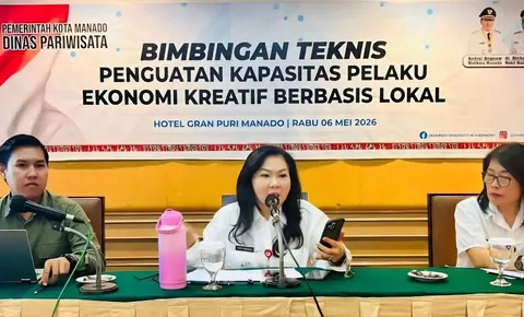 Sasar 4 Subsektor Unggulan, Dispar Manado Perkuat Kapasitas Pelaku Ekraf di Hotel Gran Puri