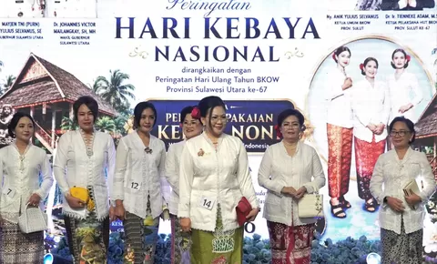 Sukses Gelar Peragaan Kebaya Noni di Mantos 3, Kadispar Manado Sabet Predikat Kebaya Terbaik