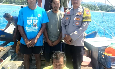 8 Hari Hanyut Dihantam Badai, 4 Nelayan Bitung Akhirnya Ditemukan Selamat di Perairan Talaud ​