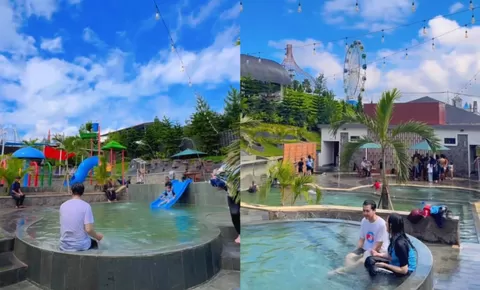 Kolam rendam D’Castello makin ramai, anak-anak jadi pengunjung yang paling antusias