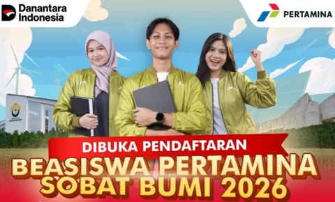 Info Pendaftaran Beasiswa Pertamina Sobat Bumi 2026: Kesempatan Bagi Mahasiswa Peduli Lingkungan, Paling Lambat 30 Mei 2026!