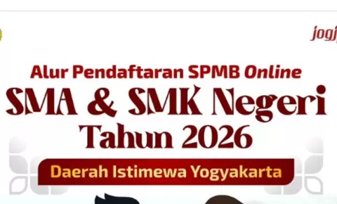 Informasi Jadwal Pendaftaran SPMB SMA dan SMK Yogyakarta 2026, Catat Tanggal Pentingnya Lur!