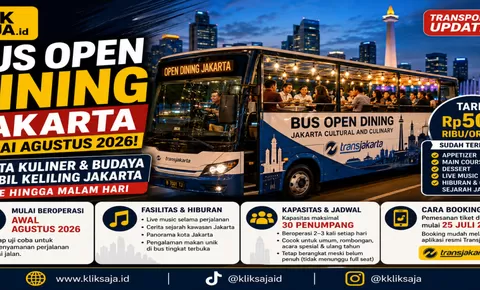 Bus Open Dining Jakarta Mulai Agustus 2026, Simak Tarif, Fasilitas, Kapasitas, dan Cara Booking