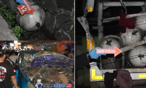 Inilah Hasil Investigasi KNKT di Lokasi Ledakan Truk Pengangkut Tabung Gas CNG di Cibadak Sukabumi 