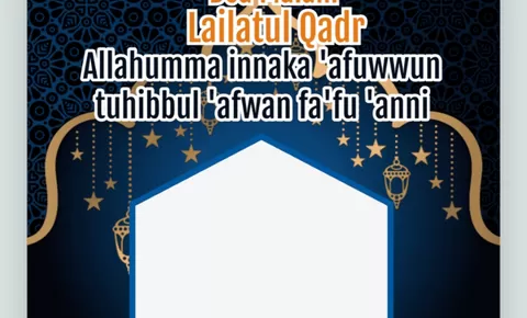 8 Link Twibbon Sambut Malam Lailatul Qadar untuk Ramadhan 1447 Hijriah, Desain Islami untuk Postingan Instagram
