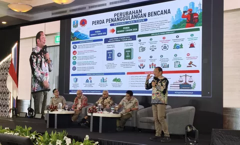 BPBD Jatim Jadi Percontohan Nasional, Inovasi Penanggulangan Bencana Dipaparkan di Rakortek PB 2026