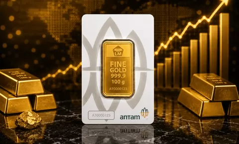 Harga Emas Antam Hari Ini Anjlok Rp27.000: 1 Gram Kini Rp2.606.000