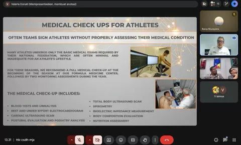 Gencarkan Penerapan Sport Science, KONI Pusat Terima Paparan Formula Medicine Italia