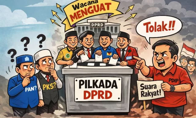 Wacana Pilkada Dipilih DPRD: Lima Parpol Mendukung, PAN-PKS Masih Mengkaji, PDIP Menolak