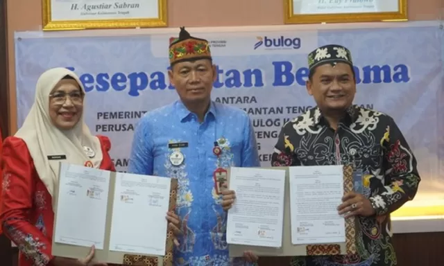 Tekan Inflasi 2026, Pemprov Kalteng Resmi Kerja Sama dengan BULOG