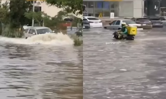 Viral Banjir Bandang Terjang Jeddah: Jalanan Berubah Jadi Sungai, NCM Peringatkan Makkah–Madinah Berpotensi Ikut Terdampak