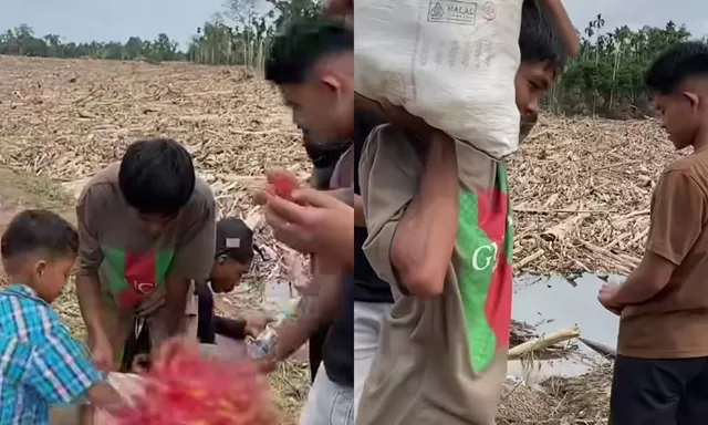 Viral Kebaikan Pengungsi Aceh, Anak Berbagi Rambutan ke Relawan Tanpa Mau Dibayar: Ambil Saja Kak