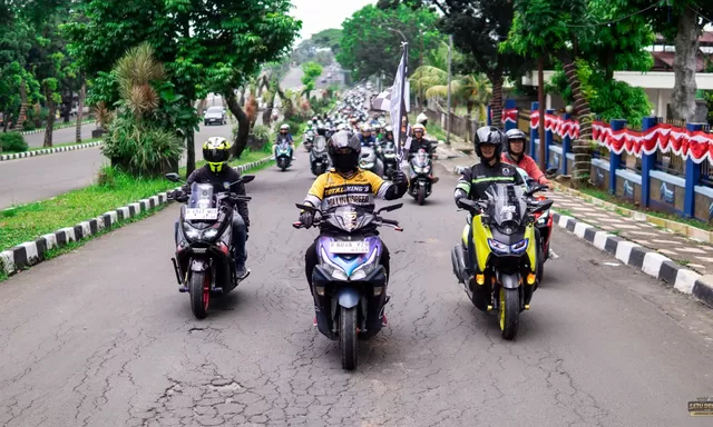 Keseruan Touring 700 Biker Meriahkan 10 Tahun MAXi Yamaha dalam Gelaran MAXi Day 2025 Bogor