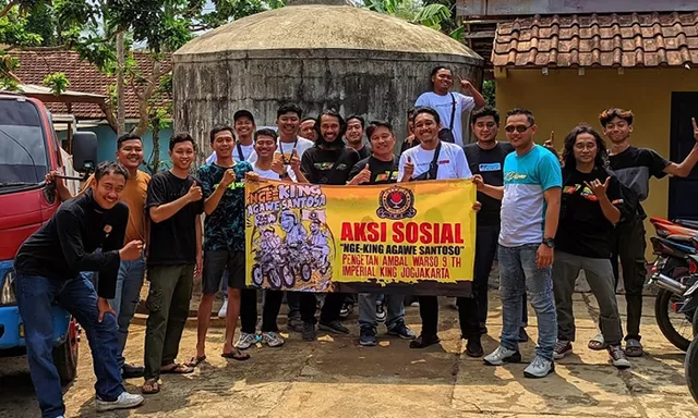 Komunitas RX King Imperial King Jogjakarta punya program aksi sosial mulai bantuan air bersih hingga bedah rumah