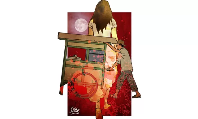 Cerita misteri penjual bakso diborong keluarga kuntilanak