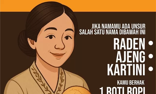 Hari Kartini, ada promo dari Ropi, Roti & Kopi berupa roti gratis bagi pemilik nama yang mengandung unsur Raden, Ajeng ataupun Kartini