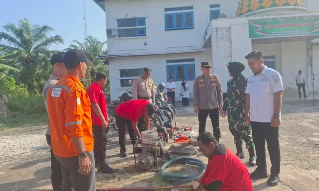 Antisipasi Karhutla, Polsek Batu Hampar Rohil Gelar Apel bersama Unsur Forkopimcam
