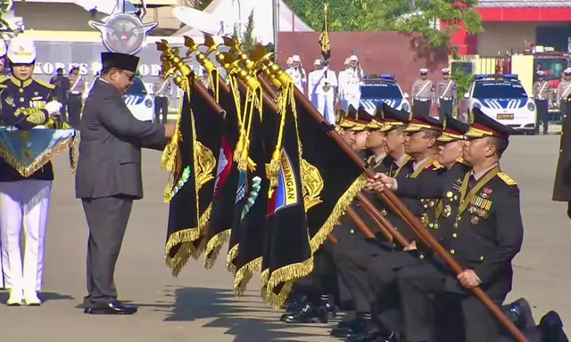 Presiden RI Prabowo Subianto Beri Nugraha Sakanti kepada Polda Riau, Kapolda: Penghargaan Ini Milik Seluruh Personel     
