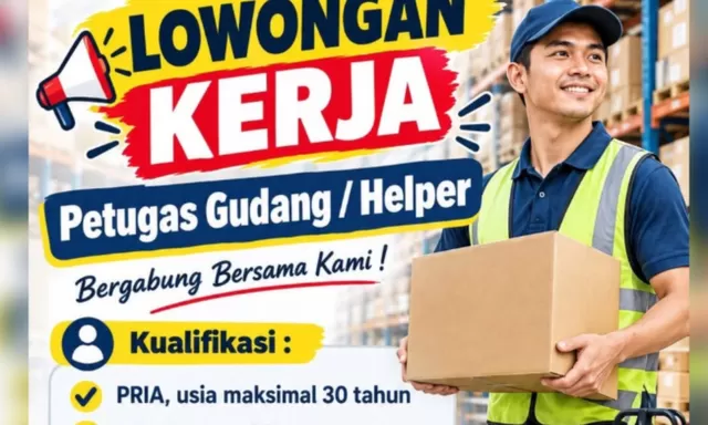 Lowongan Kerja di Kupang! Toko Tanjung Pura Cari Petugas Gudang, Pria Maksimal 30 Tahun Bisa Daftar