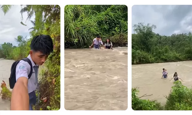 Viral Siswa Pedalaman Nias Terjang Arus Sungai Demi Sekolah, Jalan Licin dan Hujan Tak Menghentikan Langkahnya