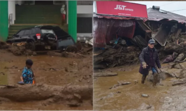Banjir Bandang Solok Porak-porandakan Arosuka, 2 Korban Hilang dan 100 Rumah Terdampak